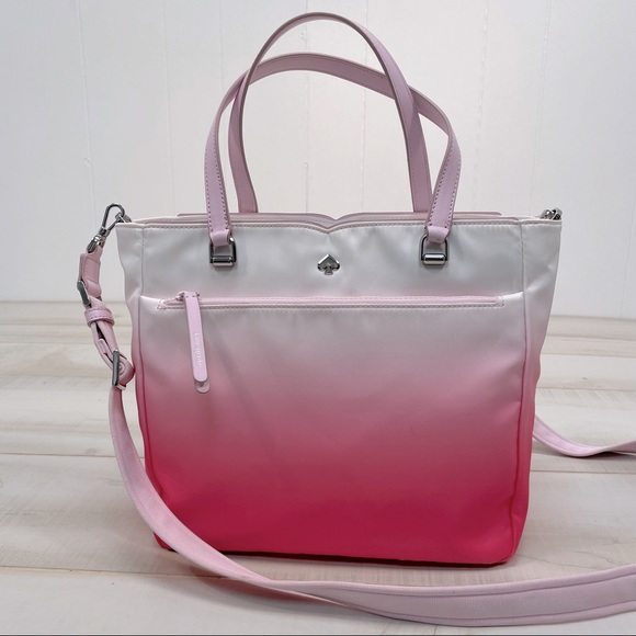 Kate Spade Pink Ombré Medium Zip Satchel Jae - Picture 3 of 10